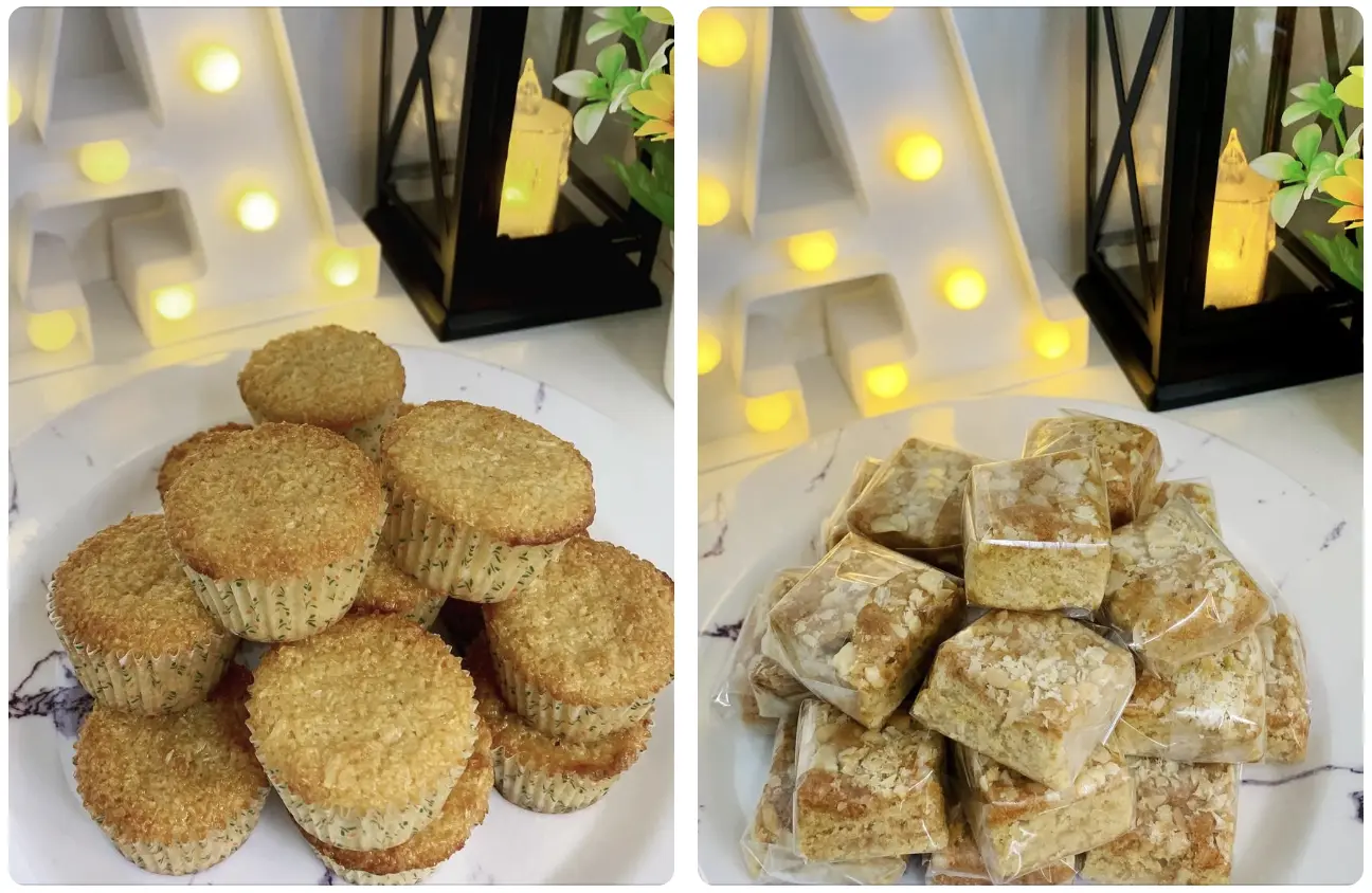 Coconut Macaroons & Butterscotch Bars